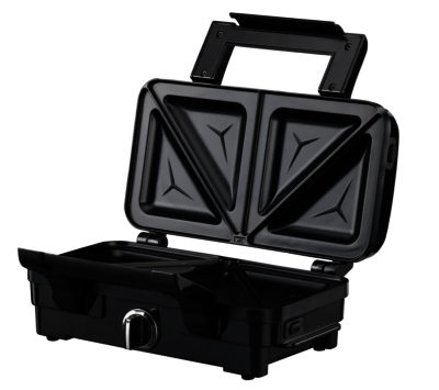WARING PRO  WOSM2U Deep Fill Sandwich Toaster - Gloss Black & Stainless Steel
